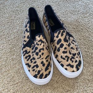 Keds Leopard Slip Ons